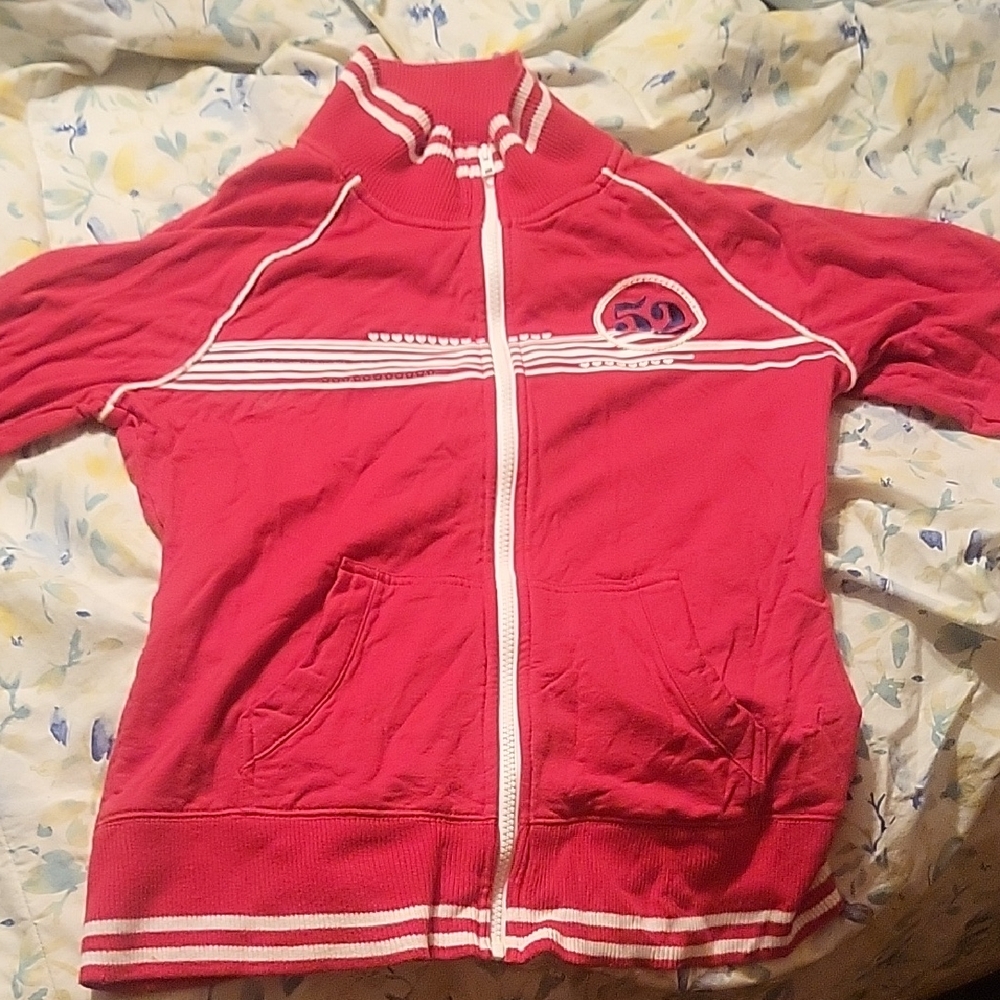 Arizona Jean Company Red Zip-Up Jacket
